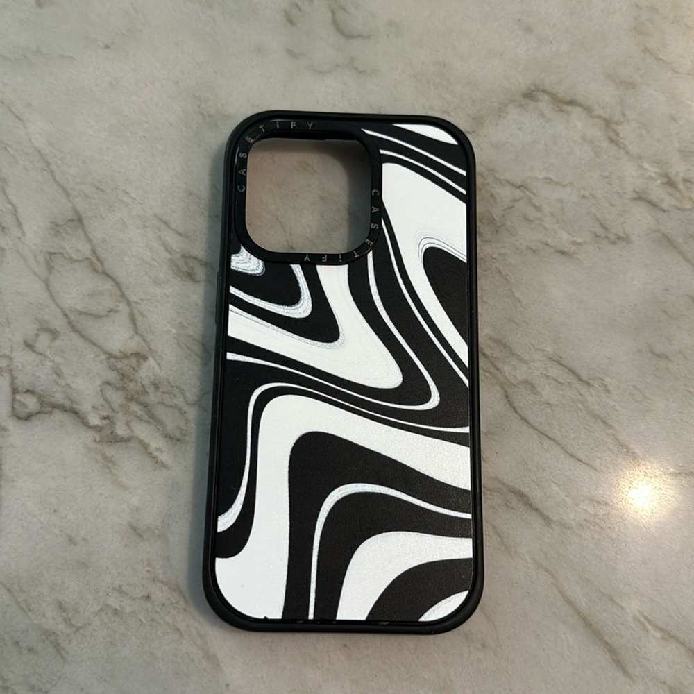 iPhone 14 Pro Case- Retro Black and White